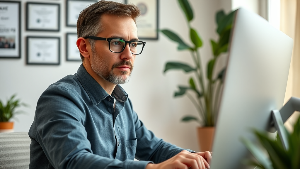 professional updating google business profile to increase google reviews, business profile, online reviews