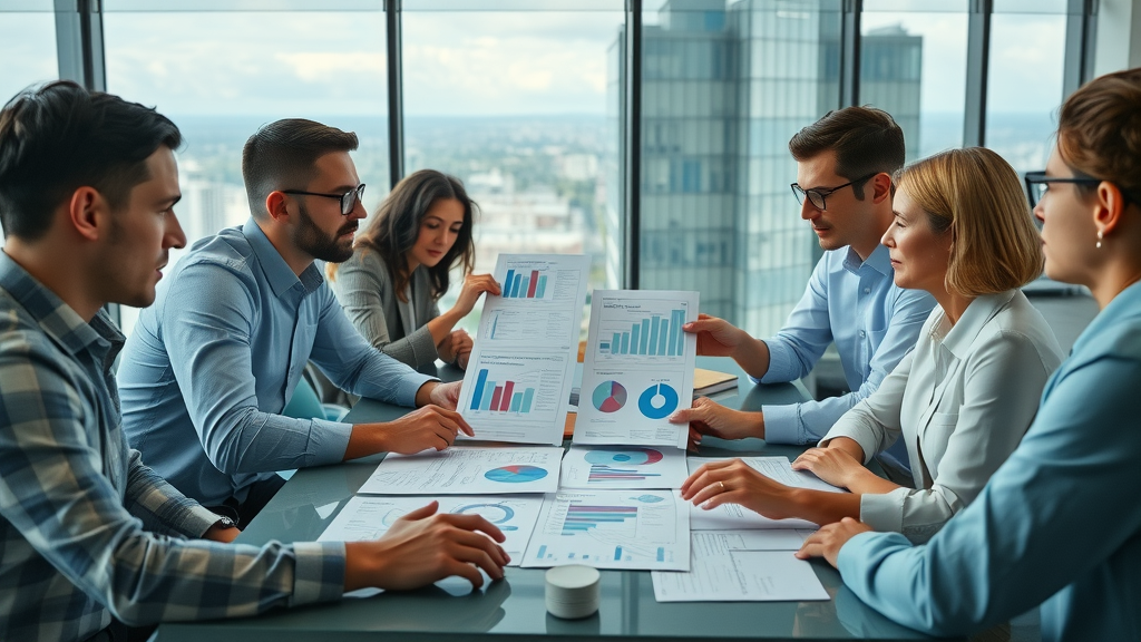 local audience engagement professionals demographic data charts collaborative office
