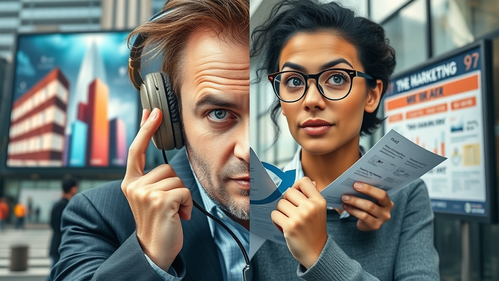 comparison of digital ads versus traditional advertising for local businesses.