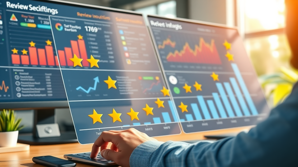 analytics dashboard graphs review growth star ratings google review metrics