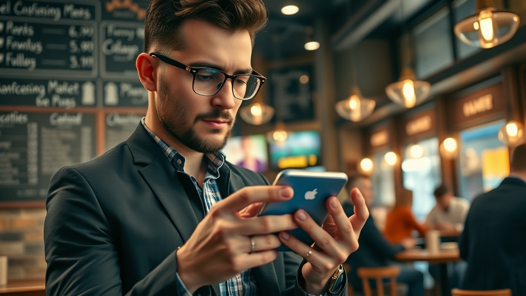 entrepreneur staying updated on social media trends for small business