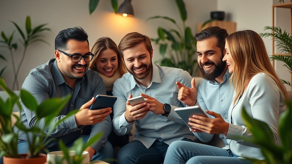 Modern business team collaborating to update google business profile for google maps visibility