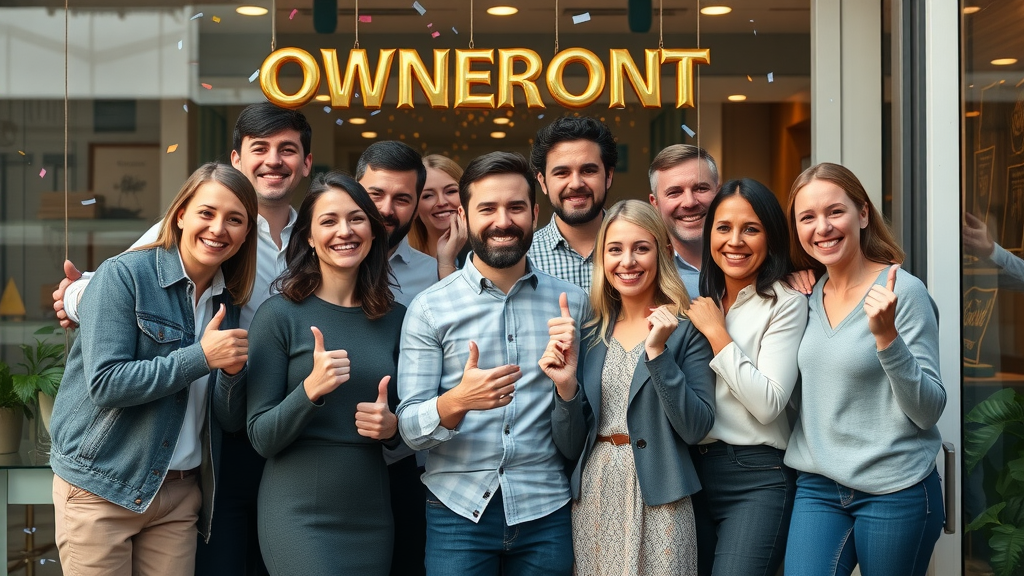 winning customer acquisition strategies for small businesses - happy team celebrating growth milestones