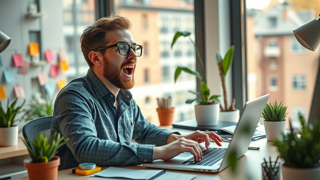 creative marketer creating standout subject lines for small business emails