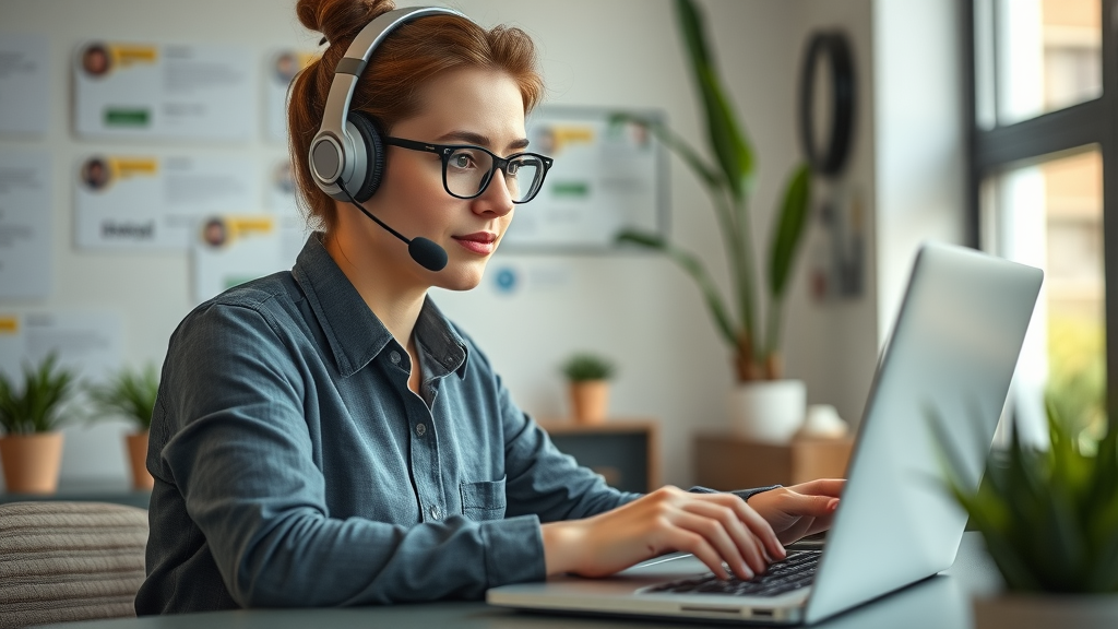 customer service manager responding to online reviews to boost online reputation