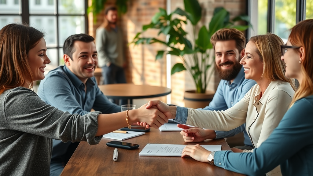 small business owners cross-promoting for more Google reviews