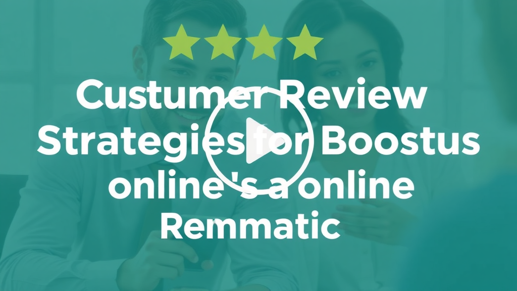 instructional video on customer review strategies for boosting online reputation