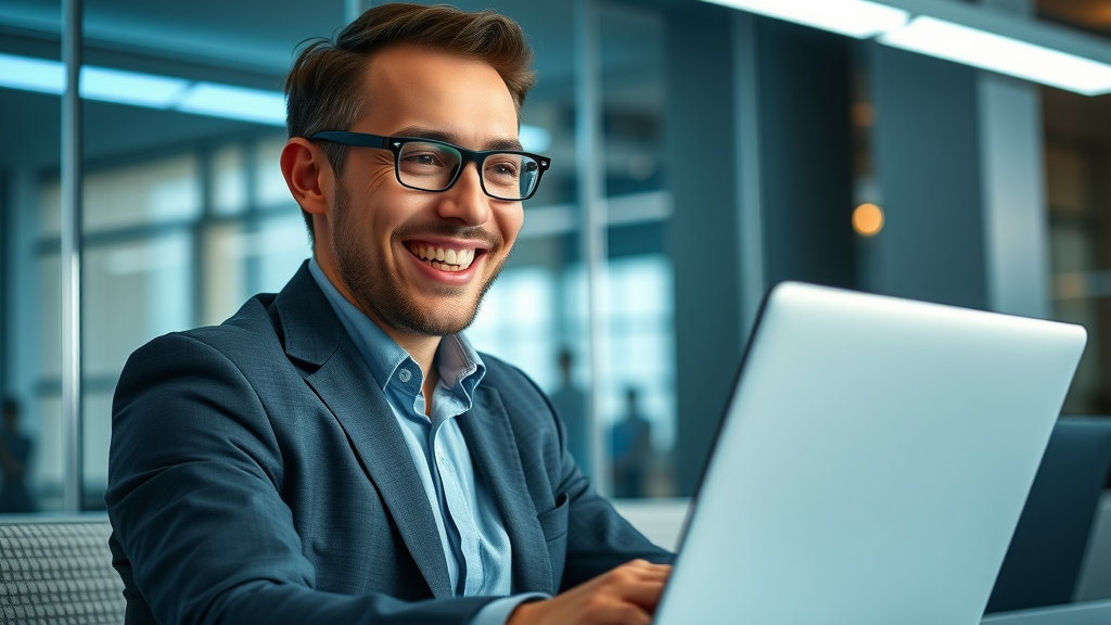 Confident business owner sees instant verification success message for google business verification process