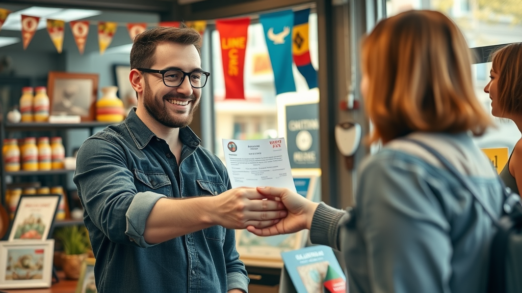 personalization for conversion optimization - Local business owner sharing exclusive offers