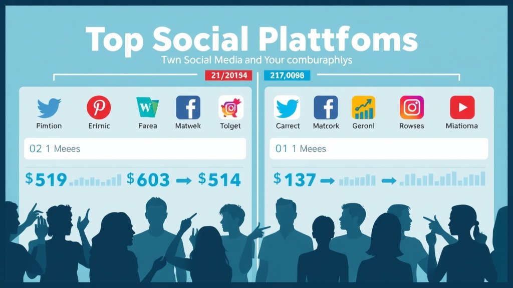 infographic comparing social media platforms for small business brand awareness, showing demographic and feature differences