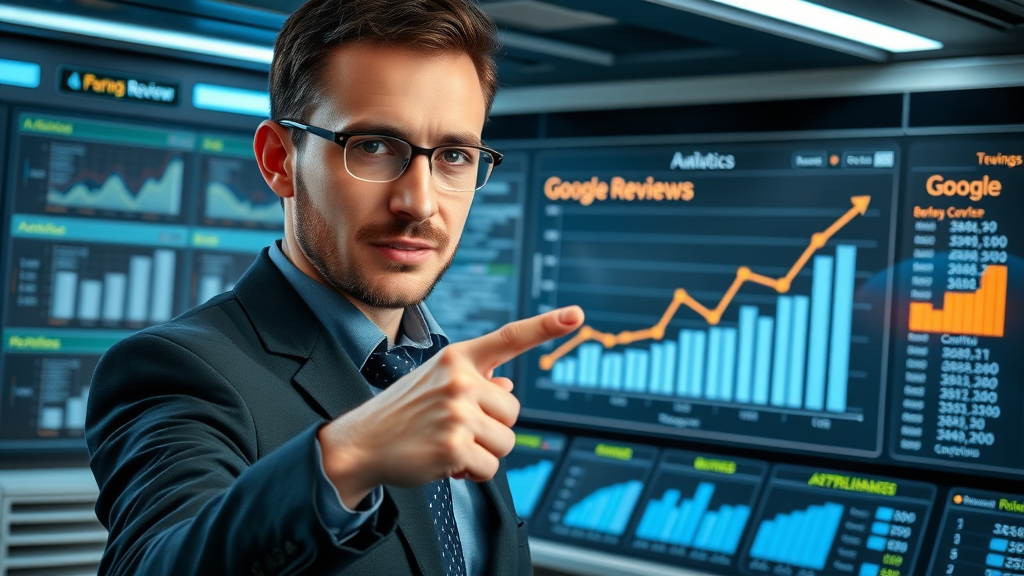 analytics dashboard tracking Google review link performance for businesses