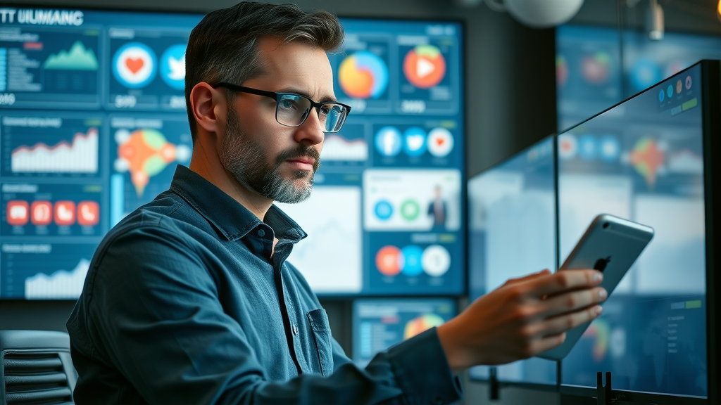 entrepreneur comparing social media platforms for small business