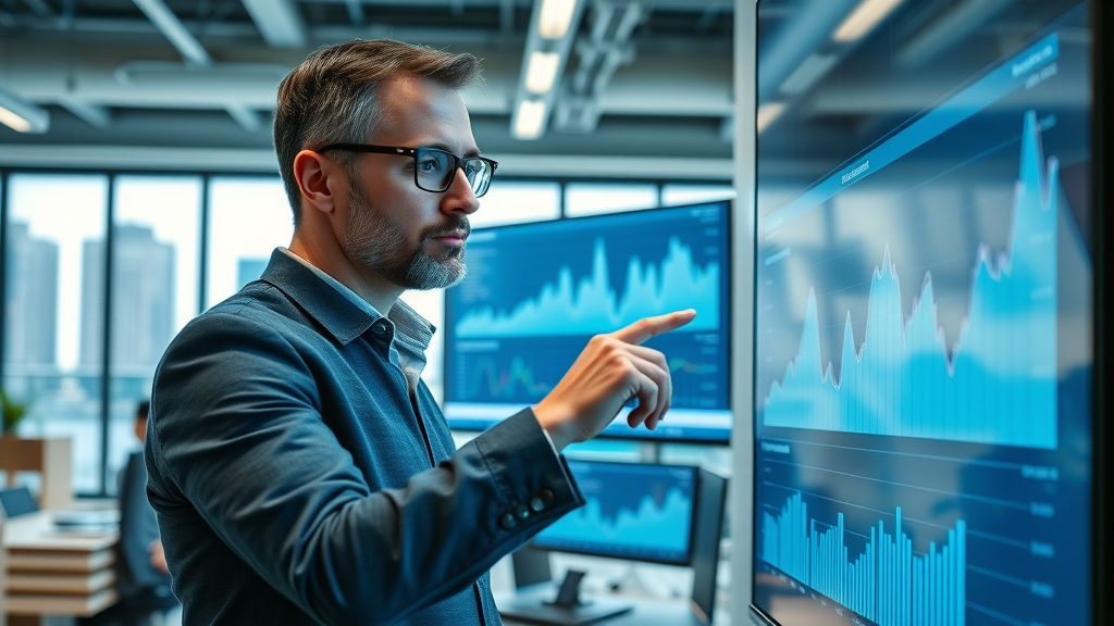 professional analyzing digital ad performance metrics for local businesses.