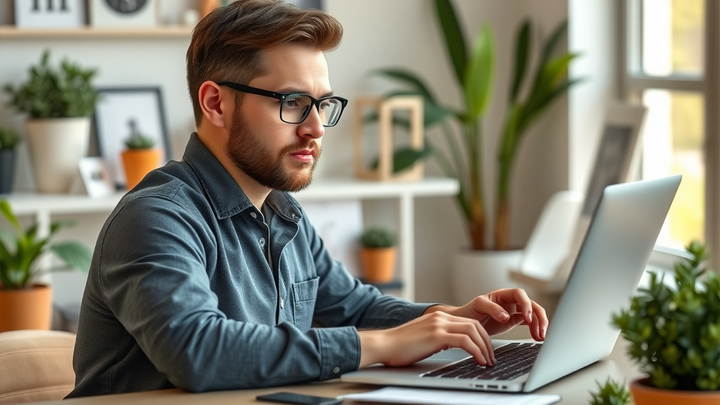confident business owner setting up google business profile local seo google listing