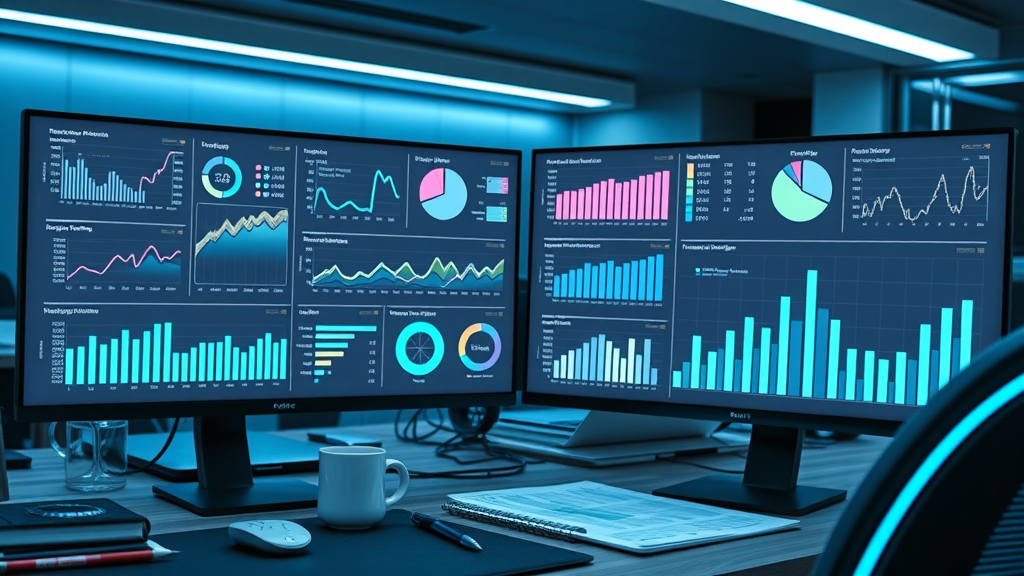 analytics dashboard showing social media brand awareness metrics for small business