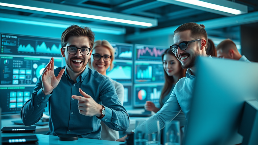 marketing team managing social media and email campaigns for local business lead gen