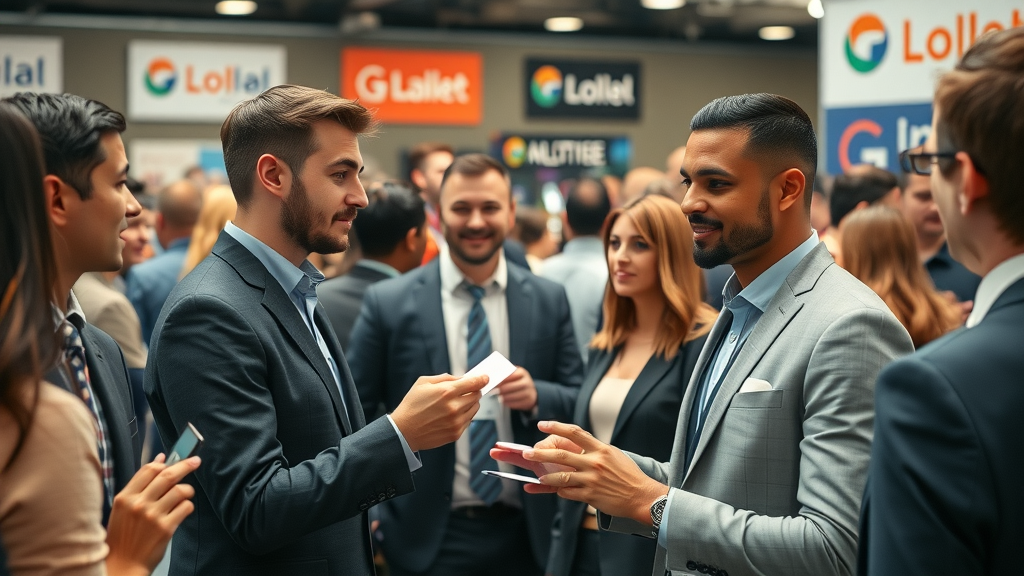 business professionals networking at conference to build local citations and backlinks for local seo google listing