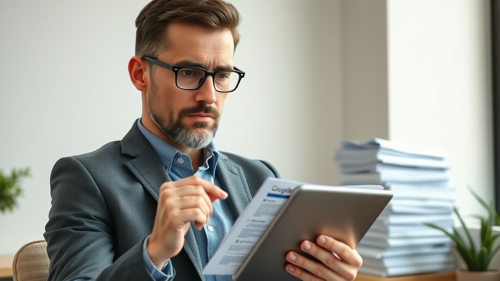 responsible business owner reviewing google review guidelines, compliance, increase google reviews
