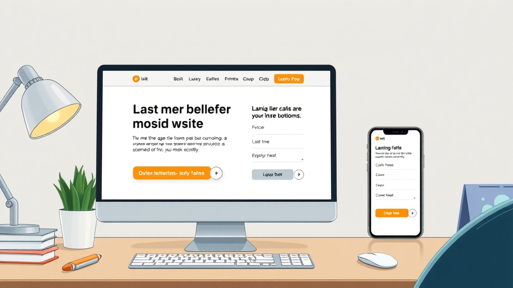 landing page design with conversion-focused CTAs and optimized forms