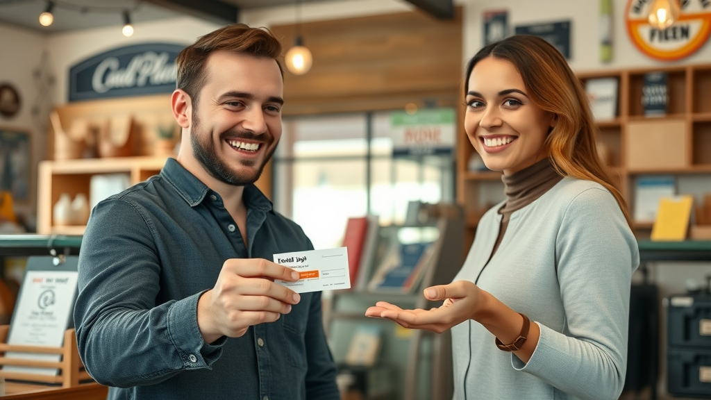 local business owner inviting email sign-up to build customer trust